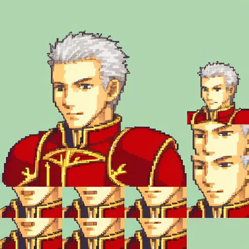 solo focus, (quarterbody:1.2), (frames:1.2), simple background, colored skin, 1boy, mature male, Military Boots, Armored Dress, White Hair, Short Hair