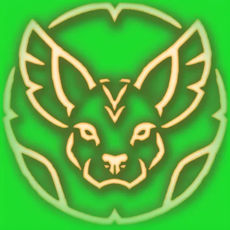 bg3 action icon, Ranger, Rangers Companion, green background <lora:bg3_actions_offset:1>