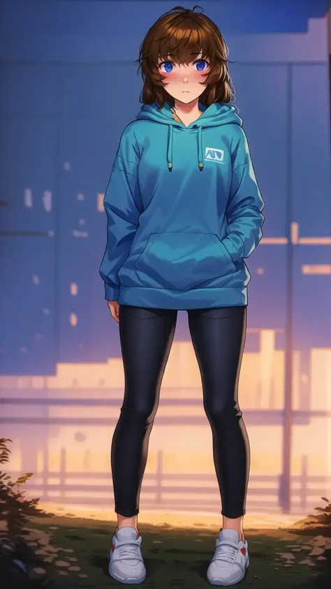 masterpiece, best quality, solo, (detailed lighting, depth of field:0.9), hoodie, full body, 
<lora:MlethBK-v2:0.6>