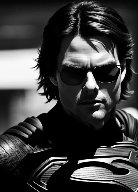 RAW photo, 1man, portrait of a handsome ToCru69, ((Superman cosplay)), muscular, manly, wearing (black eyeglasses:1.2), intricate, elegant, highly detailed, depth of field, natural lighting, hard focus, ray traced, (high detailed skin:1.2), 8k uhd, dslr, soft lighting, high quality, film grain, Fujifilm XT3
