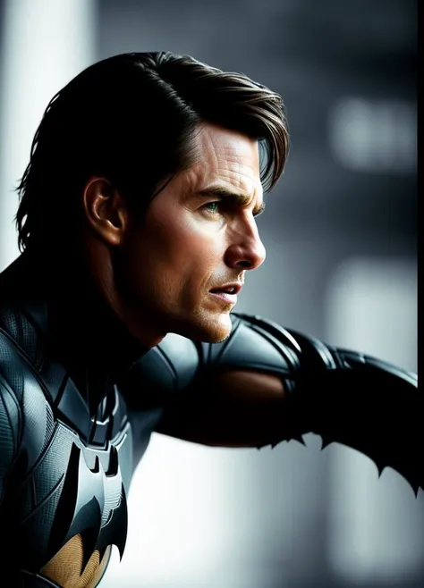RAW photo, 1man, portrait of a handsome ToCru69, ((Batman cosplay)), muscular, manly, intricate, elegant, highly detailed, depth of field, natural lighting, hard focus, ray traced, (high detailed skin:1.2), 8k uhd, dslr, soft lighting, high quality, film grain, Fujifilm XT3