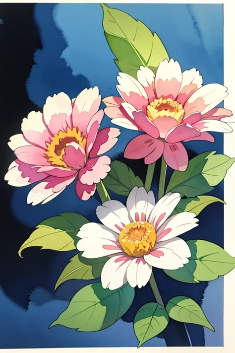 (masterpiece, beat quality, official art, watercolor sketch), a flower