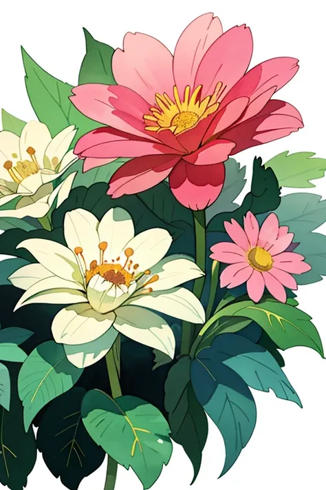 (masterpiece, beat quality, official art, watercolor sketch), a flower