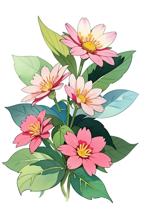 (masterpiece, beat quality, official art, watercolor sketch), a flower