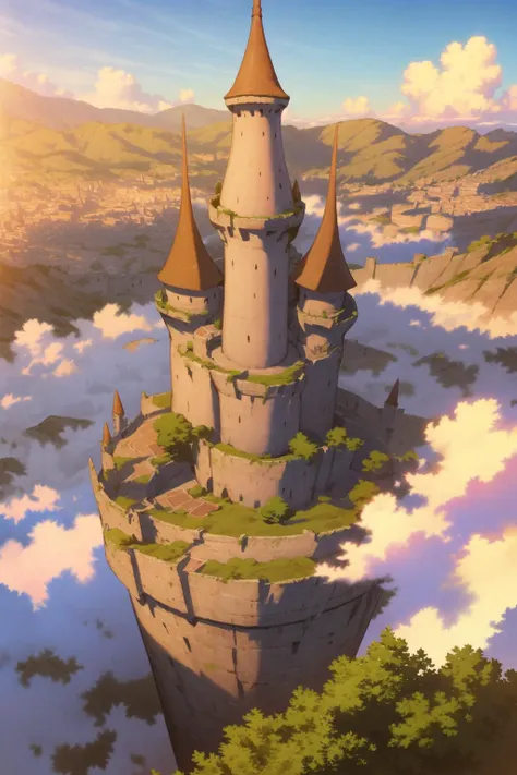 best quality, 4K wallpaper, masterpiece, extremely detailed CG unity 8k wallpaper, ultra-detailed,
abyss style, scenery, sky, outdoors, cloud, day, no humans, mountain, fantasy, castle, blue sky, landscape, tree, bridge, <lora:abyssV1.3-000010_1_BODY2:1>,