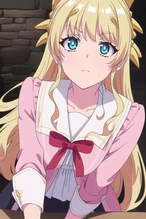hinatatachibana, <lora:hinatatachibana-lora-nochekaiser:1>,
hinata tachibana, long hair, blue eyes, blonde hair,
BREAK gloves, bow, fingerless gloves, ribbon, red ribbon, pink dress, long sleeves, headgear, white sailor collar, collar, sailor collar, hair ornament, pantyhose, black gloves,
BREAK looking at viewer,
BREAK outdoors,
BREAK <lora:GoodHands-vanilla:1>, (masterpiece:1.2), best quality, high resolution, unity 8k wallpaper, (illustration:0.8), (beautiful detailed eyes:1.6), extremely detailed face, perfect lighting, extremely detailed CG, (perfect hands, perfect anatomy),