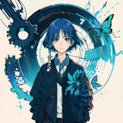 [LoHa] Ultramarine/仏青 Concept (With HD dataset& noise version)
