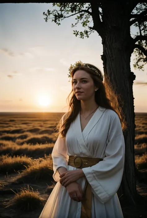 Color photo (Young 20 something Queen Elizabeth Alexandra Mary Winds as Druid Queen)((outdoor druidic golden sunrise ceremony))BREAK((dodge and burn, corner edge darken vignette))(exposure POP!!! hdr extremely intricate, Sharp focus, dramatic cinematic light, (8k textures, elegant, cinematic look)(breathtaking, insane details)Terra Carta
<lora:Better_Details:0.6>
<lora:epiC35mm:0.6> epiC35mm
<lora:LCM_1-5:0.7>
<lora:EmotionSliders:1.2>
<lora:Colortone_Slider:1.4>