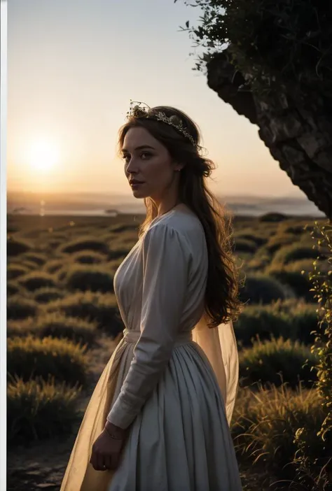 Color photo (Young 20 something Queen Elizabeth Alexandra Mary Winds as Druid Queen)((outdoor druidic golden sunrise ceremony))BREAK((dodge and burn, corner edge darken vignette))(exposure POP!!! hdr extremely intricate, Sharp focus, dramatic cinematic light, (8k textures, elegant, cinematic look)(breathtaking, insane details)Terra Carta
<lora:Better_Details:0.6>
<lora:epiC35mm:0.6> epiC35mm
<lora:LCM_1-5:0.7>
<lora:EmotionSliders:1.2>
<lora:Colortone_Slider:1.4>