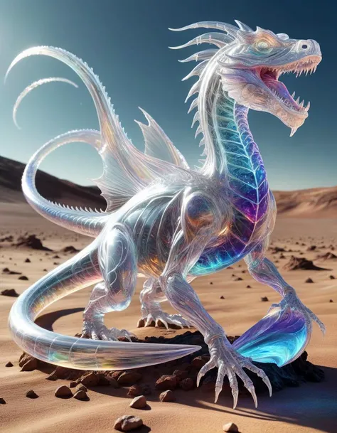 hyper detailed masterpiece, dynamic, awesome quality, photo of classicism basilisk, a discovery of advanced technology on a distant planet, DonMSp3ctr4lXL, <lora:DonMSp3ctr4lXL-000008:1>, transparent, translucent, epitome of craftsmanship,clear scene,beautifully rendered,unsurpassed masterwork,polished