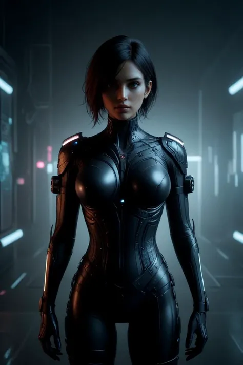 hindi woman,(upperbody:1.4),holodrift,cyberbody,cablelink,dark abstract cyberpunk pattern in the background,fog,depth of field,retro-futurism,Hands in pockets pose,<lora:Neon_Cyberpunk_SDXL:0.6>,masterpiece,best quality,ultra high res,(photorealistic, realistic:1.2),deep shadow,raw photo,film grain,Fujifilm XT3,8k uhd,dslr,watercolor sketch in artistic style,large strokes,finalized with ink,fine lines,