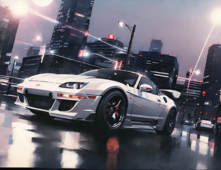 masterpiece,
(sports car:1.2), car focus, no humans, light trails,
city background, band shirt, street, lens flare, artistic camera angle,
white background,drift tokyo,
<lora:MiroslavZgabaj#photon_v1#mizgstyle#v1.00#-000016:1.3>