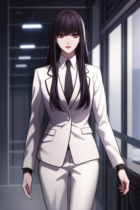 masterpiece, high quality, depth of field, dramatic light, best shadow, best illumination, (backlighting), 8k, beautiful lighting, best quality, highres, female focus, <lora:hairdetailer:0.7>, <lyco:GoodHands-beta2:0.7>,
Jiyoung Yoo, 1girl, solo, black hair, long hair, white office suit, red jacket, <lora:Jiyoung Yoo:0.7>