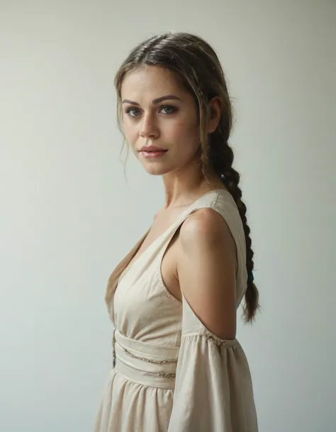 score_9, score_8_up, score_7_up, ohwx, 1girl, slim, photo, realistic, braided ponytail, , long dress, <lora:CrunchyBanana_PONY_DORA_Alexis_Dziena:1>, rating_safe, solo focus