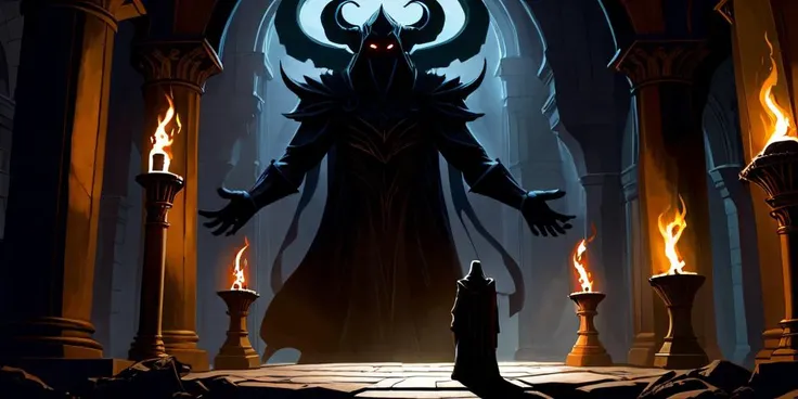 A shadowy figure cloaked in darkness, our character embodies malevolence and chaos, lurking in the depths of the subconscious like a sinister force waiting to be confronted. With a mythical aura and psychological depth, they symbolize the eternal conflict between light and darkness, tempting protagonists to confront their inner demons and fears. As an antagonist steeped in symbolism and metaphor, they challenge the very essence of morality and the human condition, embodying the duality of good and evil in literature, mythology, and art.