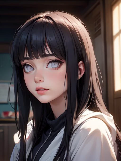 (masterpiece, best quality), 1girl, <lora:hyuuga_hinata-10:0.8> hyuuga_hinata-10, 1girl, grey eyes, detailed skin, ultra realistic 8k cg, picture-perfect face, flawless, clean, masterpiece, professional artwork, famous artwork, cinematic lighting, cinematic bloom, <lora:more_details:0.2>