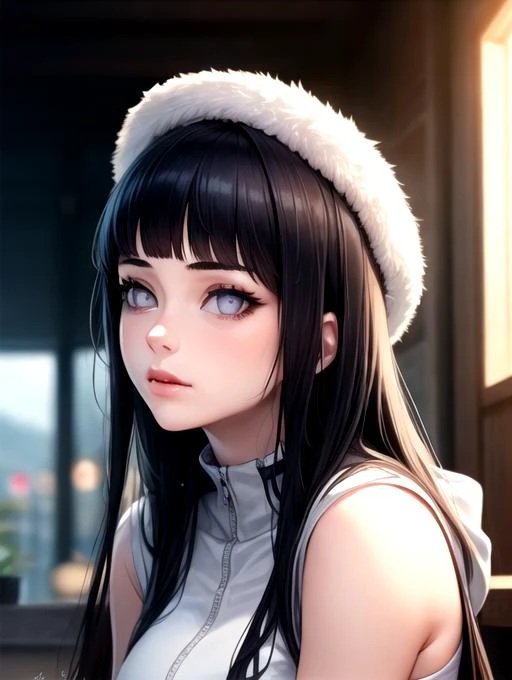 (masterpiece, best quality), 1girl, <lora:hyuuga_hinata-10:0.8> hyuuga_hinata-10, 1girl, grey eyes, detailed skin, ultra realistic 8k cg, picture-perfect face, flawless, clean, masterpiece, professional artwork, famous artwork, cinematic lighting, cinematic bloom, <lora:more_details:0.2>
