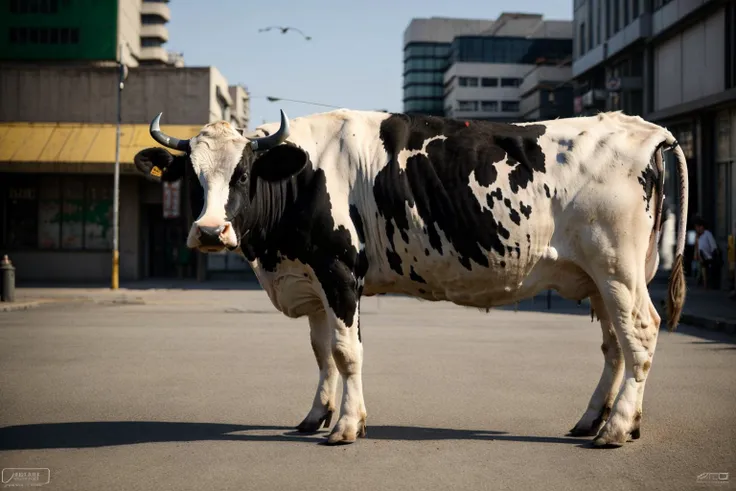 cow, organic painting, matte painting, bold shapes, hard edges, street art, trending on artstation, by huang guangjian, m and gil elvgren and sachin teng, ultra-detailed, EdobCow cow, (realistic:1.5), <lora:EdobCow_v1.0:0.8>