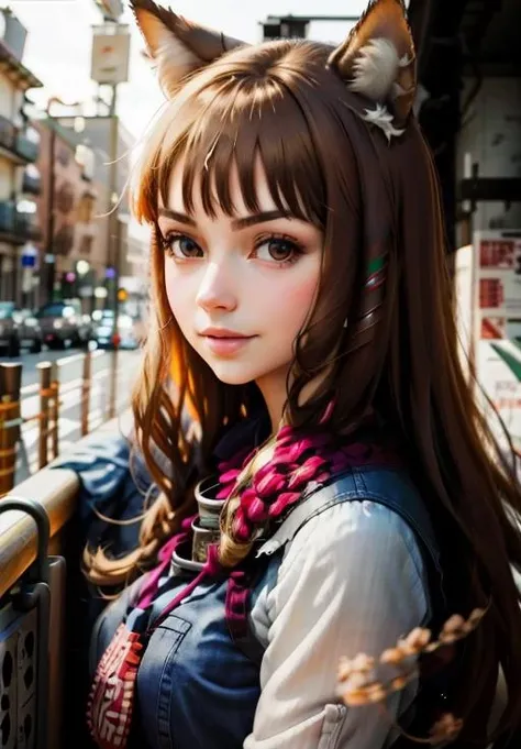 <lora:Holo:0.8>, Holo, 1girl, solo, smirk,, (acclaimed, alluring, captivating, exciting, gorgeous, striking:1.3)