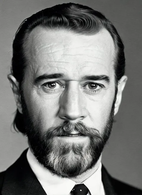 analog style, modelshoot style, A 1930s professional photograph of sks person, ((detailed face)), (High Detail), Sharp, 8k, ((bokeh)), <lora:locon_georgecarlin_v1_from_v1_64_32:1.25>