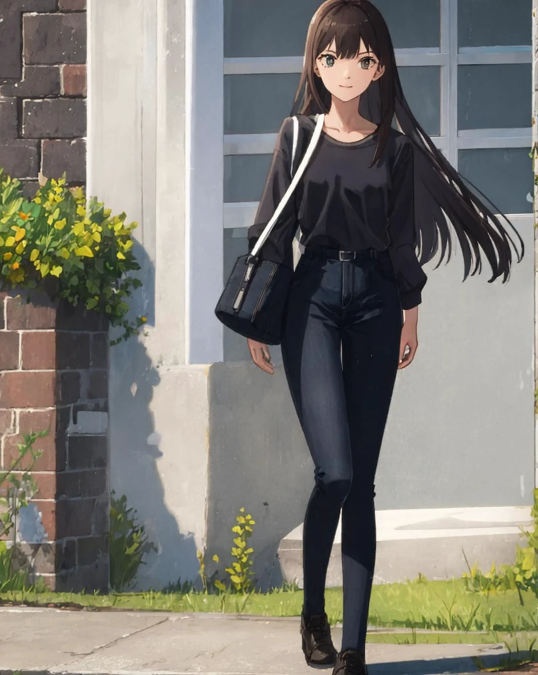 1girl, full body, <lora:chara_AnzuHanashiro:0.8>