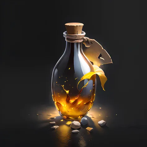 (masterpiece, top quality, best quality, official art, beautiful and aesthetic:1.2),(8k, best quality, masterpiece:1.2),CGgameiconV, no humans, still life, simple background, flower, bottle, black background, liquid, red, blttle,<lora:CGgameiconV:1>,