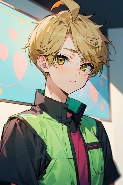 (best quality:1.1), (masterpiece:1.4), sketch, 1boy, solo, male focus, looking at viewer, upper body, , , , <lora:yuuma_nikaidou:0.86>, yuuma_nikaidou, blonde hair, yellow eyes, short hair, , science fiction soft science fiction,