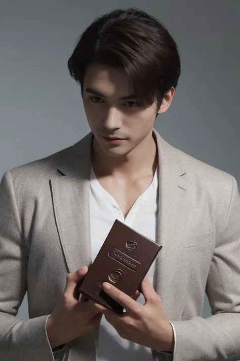 ((masterpiece)),((bestquality)),8k,high detailed,ultra-detailed,photography,award winning,documentary,realistic,crystal clear,8K UHD,high detail,ultrarealistic,1boy,slim asian male,tall,thin,A luxurious and sophisticated advertisement shoot featuring a 30-year-old man enjoying the smooth,rich taste of Dove chocolate. The setting is elegant and refined,with a focus on the silky texture and flowing quality of the chocolate. The man is styled in a suave and upscale manner,reflecting the premium nature of Dove chocolate. The lighting is glamorous and accentuates the contours,highlighting the silky,flowing chocolate and the man's captivated expression. The composition is sleek and stylish,with the man holding a piece of Dove chocolate,conveying its irresistible appeal. The camera angle is carefully chosen to showcase the smooth texture of the chocolate and the sophisticated allure of the man,creating an advertisement that embodies luxury,indulgence,and the smooth,rich taste of Dove chocolate,combined light,color,classy atmosphere,detailed,intricate,full,sharp,perfect,detail,advanced,complex,artistic,pleasing colors,amazing,awesome,gorgeous,creative,cute,marvelous,relaxed,lovely,brilliant,stunning,attractive,best,decorated,romantic,dramatic,epic,inspirational,beautiful,inspired,