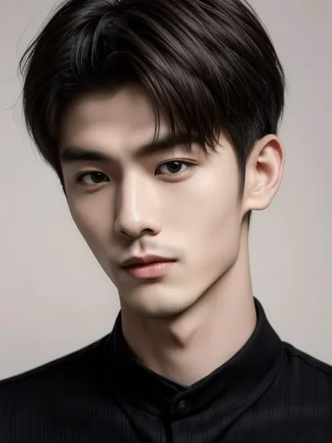 ((masterpiece)),((bestquality)),8k,high detailed,ultra-detailed,photography,award winning,documentary,Original Photo,Realisticity,solo,(1boy;1.4),a male,male focus,silm,Asian,handsome face,(different male face features;1.4),Well-Proportioned Hands,Real Skin Texture,White Marble Glowing Skin,model,thick eyebrows,Dark Light blonde Hair,Fashion wear,(simple background:1.1),[Ambient lighting|Bounce lighting|clean background trending],Head Down,close-up view,Shaved Haircut,[Cinematic Shot|Portrait|Golden Ratio],(random stylish pose action),<lora:muscle_slider_v1:-0.3>,<lora:weight_slider_v2:-0.35>,<lora:add_detail:0.75>,04.äººç©_ç·æ§é ­é«®èç©¿è:ç·è£:ç·ä¸èº«04.äººç©_ç·æ§é ­é«®èç©¿è:ç·çé ­é«®08.äººç©_è¡¨æ:ç¬ç³»å@