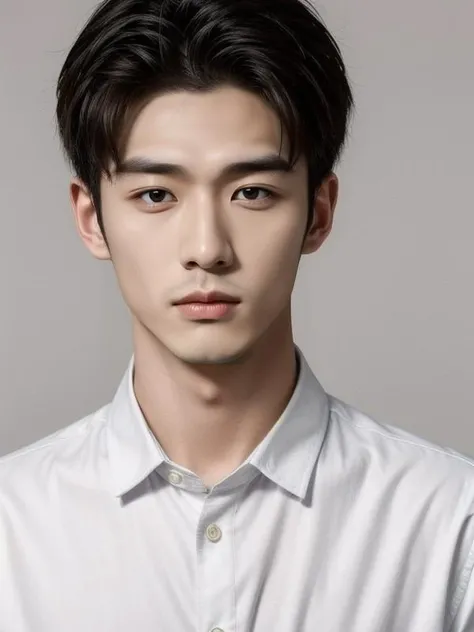 ((masterpiece)),((bestquality)),8k,high detailed,ultra-detailed,photography,award winning,documentary,Original Photo,Realisticity,solo,(1boy;1.4),a male,male focus,silm,Asian,handsome face,(different male face features;1.4),Well-Proportioned Hands,Real Skin Texture,White Marble Glowing Skin,model,thick eyebrows,Dark Light blonde Hair,Fashion wear,(simple background:1.1),[Ambient lighting|Bounce lighting|clean background trending],Head Down,close-up view,Shaved Haircut,[Cinematic Shot|Portrait|Golden Ratio],(random stylish pose action),<lora:muscle_slider_v1:-0.3>,<lora:weight_slider_v2:-0.35>,<lora:add_detail:0.75>,04.äººç©_ç·æ§é ­é«®èç©¿è:ç·è£:ç·ä¸èº«04.äººç©_ç·æ§é ­é«®èç©¿è:ç·çé ­é«®08.äººç©_è¡¨æ:ç¬ç³»å@