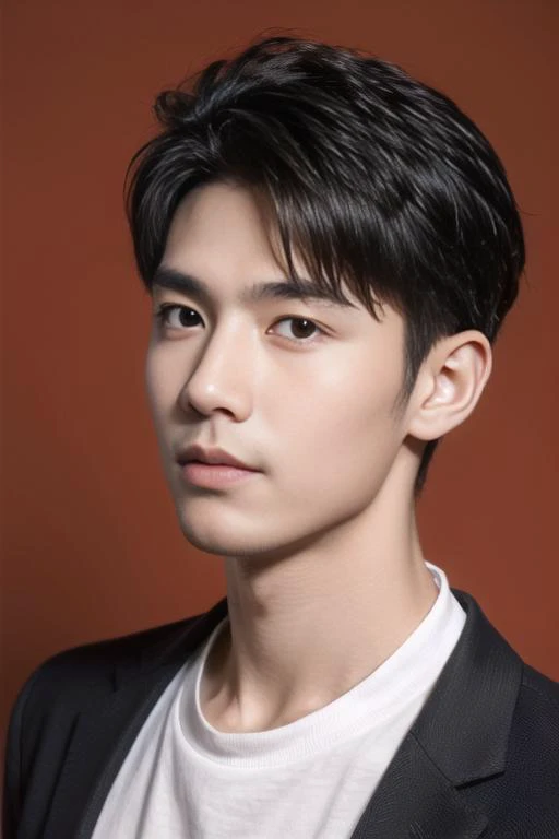 ((masterpiece)),((bestquality)),8k,high detailed,ultra-detailed,photography,award winning,documentary,Original Photo,extreme detail description,Professional,Realisticity,(Radom simple color background:1.35),1boy,(((solo male))),slim Asian boy,adult male,male focus,solo,handsome face,real skin texture,well-proportioned hands,think eyebrow,((different face features for each pictures:1.45)),((different boy for each picture:1.45)),(((topless male))),([Energy-efficient lighting|Firelight|top light|Followspot lighting]),Grin,Close Mouth,Boxer shorts,((Stubble)),<lora:add_detail:0.8555>,<lora:muscle_slider_v1:-0.25>,<lora:weight_slider_v2:-0.25>,Stare,Textured Menâs Haircut,visible through hair,[peace symbol|arm above head|Showering],close-up view,(bilaterally symmetrical:1.45),(EOS R8,50mm,F1.2,8K,RAW photo:1.2),