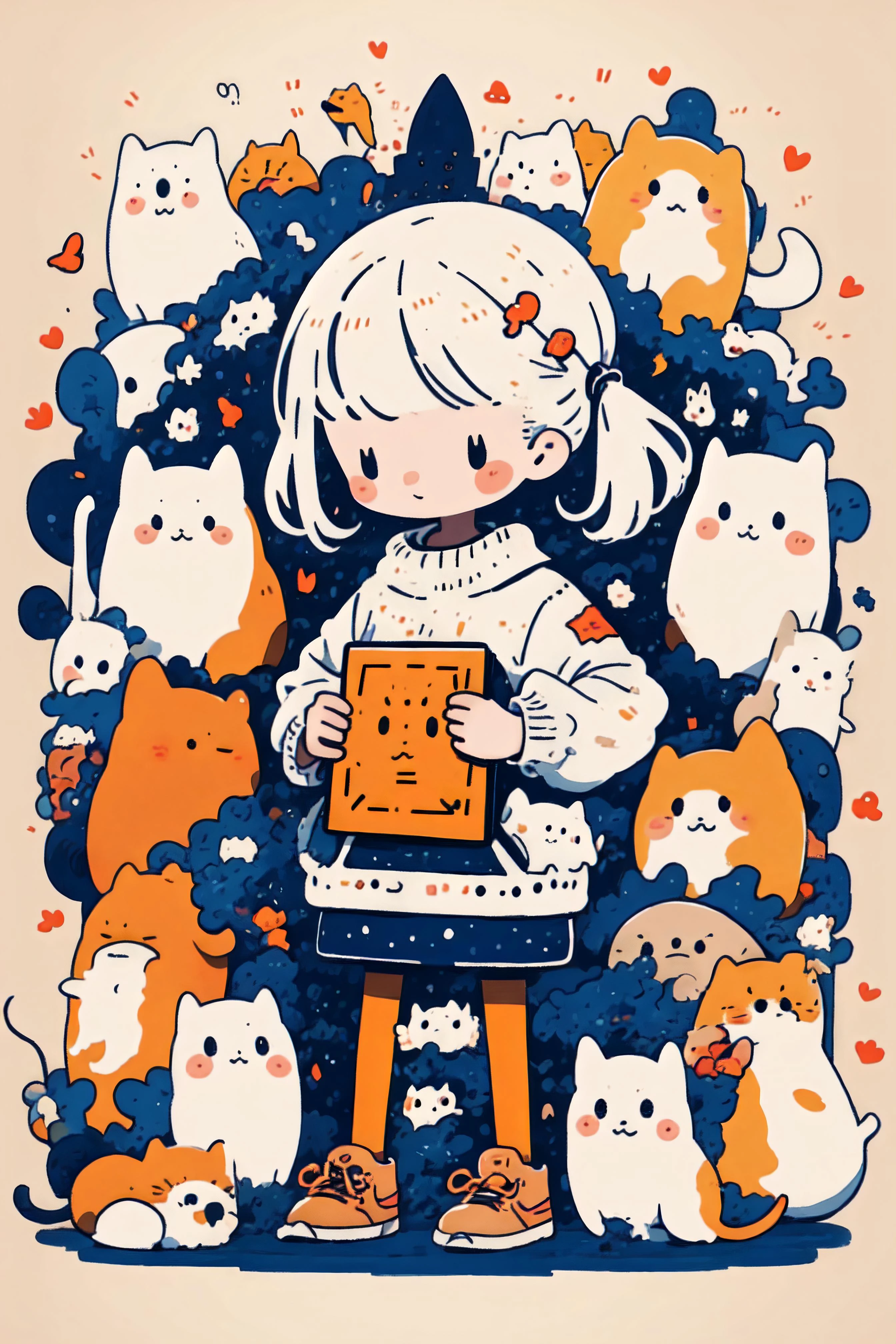 masterpiece, best quality, ultra high res, beautiful, visually stunning, elegant, incredible details, award-winning art, <lora:c1b1 - Chibi:1>, c1b1, chibi, cute style,