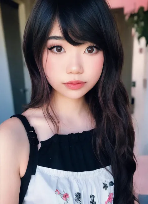 portrait of 1girl Emiru, upper body, wearing Babydoll top , highly detailed, film grain, 35mm photograph, professional, 4k, highly detailed,  <lora:quickfix:0.6> <lora:EmiruV2:0.8>