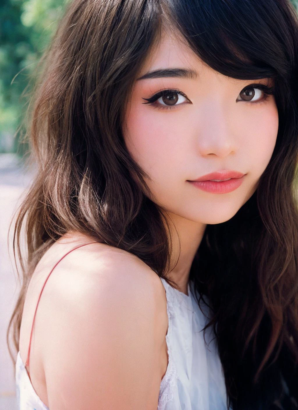 portrait of 1girl Emiru, upper body, highly detailed, film grain, 35mm photograph, professional, 4k, highly detailed, <lora:EmiruV2:0.75> <lora:quickfix:0.8>