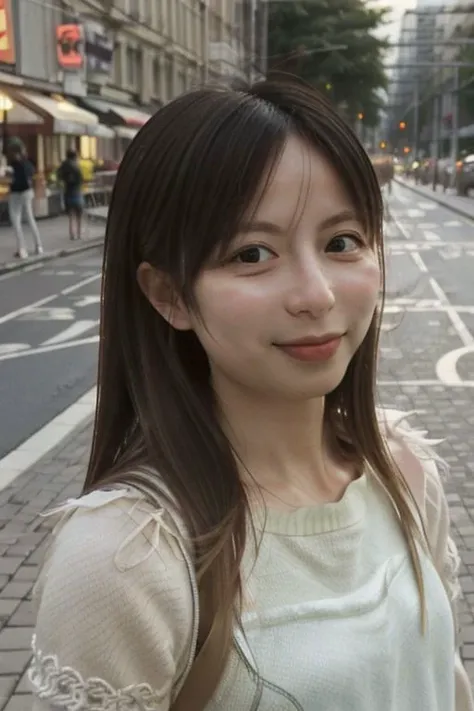 Nsfw,Backlight,masterpiece,bestquality,highlydetailed,ultra-detailed, realistic, photorealistic, solo, realistic,  1girl, Street Fashions,  small mouth, double eyelids, smile lines, Straight hair, hair covering ears, small breasts, dedicated nipple Slender, fair skin, slim, high light  exposure, thin, Point of view