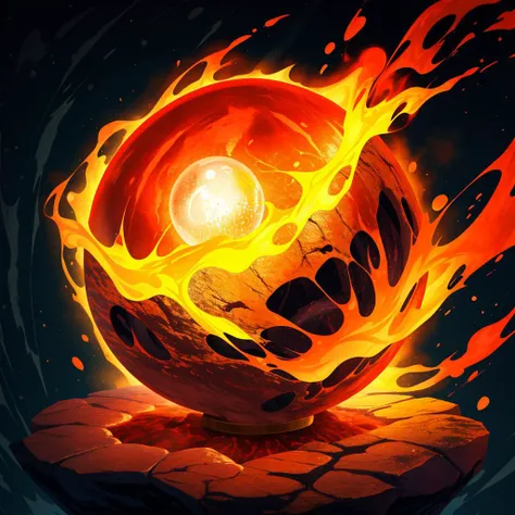 orb, <lora:Orbs-V1:1>,lava