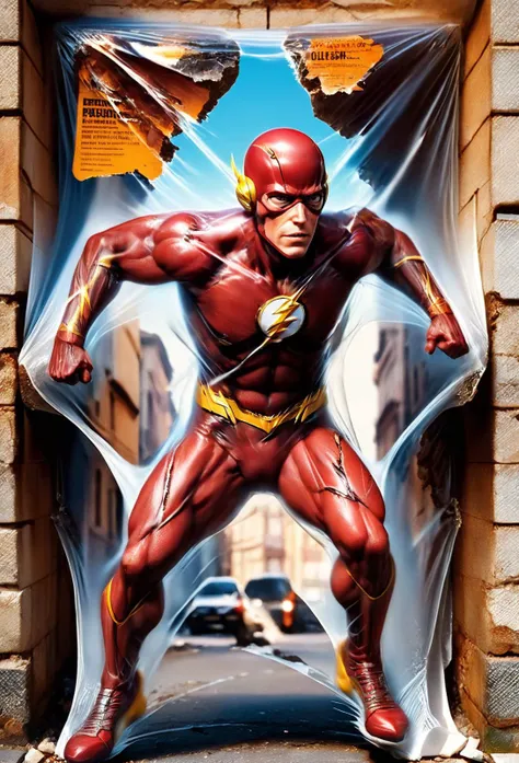 amazing quality, masterpiece, best quality, hyper detailed, ultra detailed, UHD, perfect anatomy, blurry background,
a (broken wall:1.2) made of ral-shrnkwrp, street, the flash, running,( squeeze:1.2), (facial squeeze:1.3),( ferocious:1.2),
<lora:ral-shrnkwrp:1.2>,
<lora:add-detail-xl:0.75>,
<lora:EnvyBetterHiresFixXL01:0.75>,
<lora:extremely_detailed:1.5>, extremely detailed,
