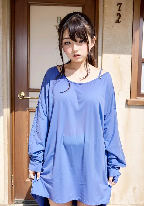 <lora:aishinozaki:1> aishinozaki, a woman wearing oversized dress