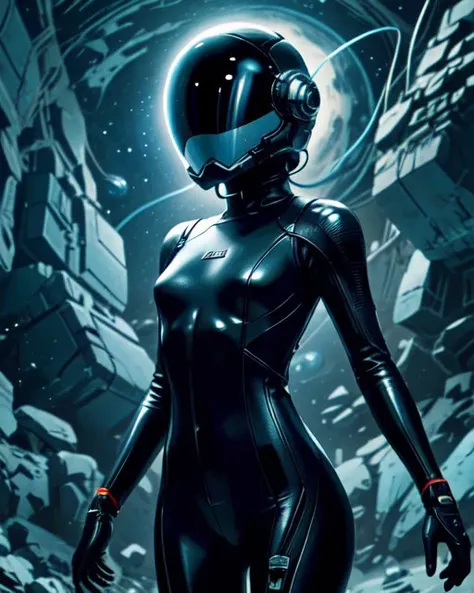 Comic Illustration, low camera angle, medium shot, action shot of a female astronaut exploring an alien world, pretty face, (skintight bodysuit:1.3), (helmet:1.3), futuristic, floating in space, sexy, vast galaxy background, (sharp:1.2), (detailed:1.2), (HD:1.2), (HDR:1.2), (8K:1.2), (best quality:1.2), (best resolution:1.2), maximalist, (masterpiece:1.2), rough lines, by pencil and ink, smooth shading, <lora:actionshot:0.7> <lora:SDXLrender_v2.0:0.7> <lora:breastsizeslideroffset:-0.7> <lora:Perfect color:0.7> <lora:epi_noiseoffset2:0.7>