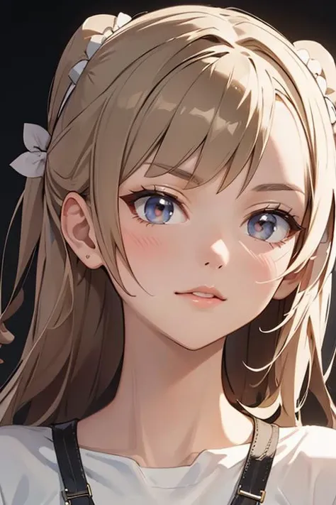 bangs, twintails, expressionless, mismatched pupils, Surrealism, close-up, Sony FE GM, anatomically correct, high quality, best quality, masterpiece, award winning, high details --auto