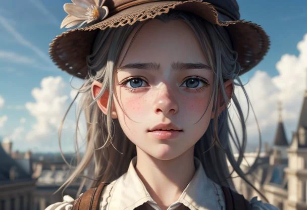 (extremely detailed CG unity 8k wallpaper), by Jean-Baptiste Monge, 1girl, (((male))), style-empire:0.5, megapixel, close-up, cloud