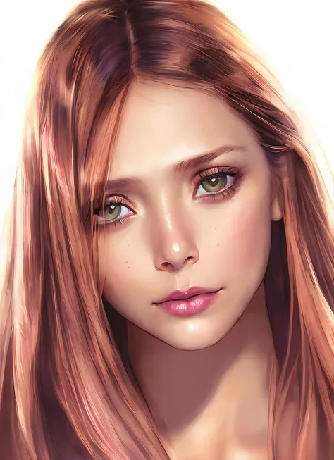 portrait of sks woman, epic (photo, studio lighting, hard light, sony a7, 50 mm, matte skin, pores, colors, hyperdetailed, hyperrealistic), <lyco:Elizabeth Olsen-LYCORIS:1.25>, upper body wearing pink leather cloth,