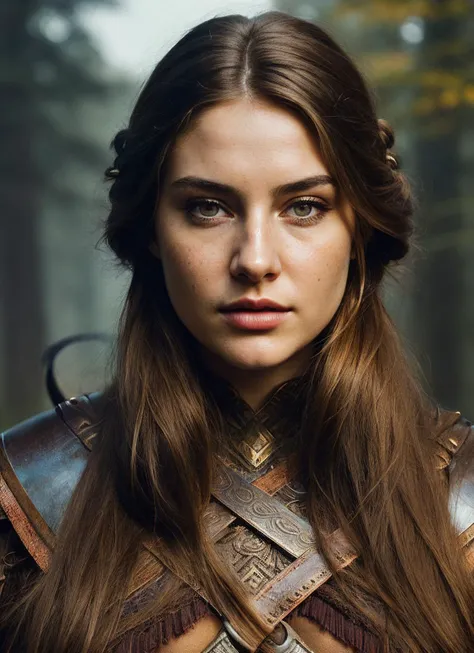 A stunning intricate full color portrait of (sks woman:1) as (viking warrior), (barbarian), epic character composition, by ilya kuvshinov, alessio albi, nina masic, sharp focus, natural lighting, subsurface scattering, f2, 35mm, film grain, <lora:lora_shailene_v1_from_v1_160:1>