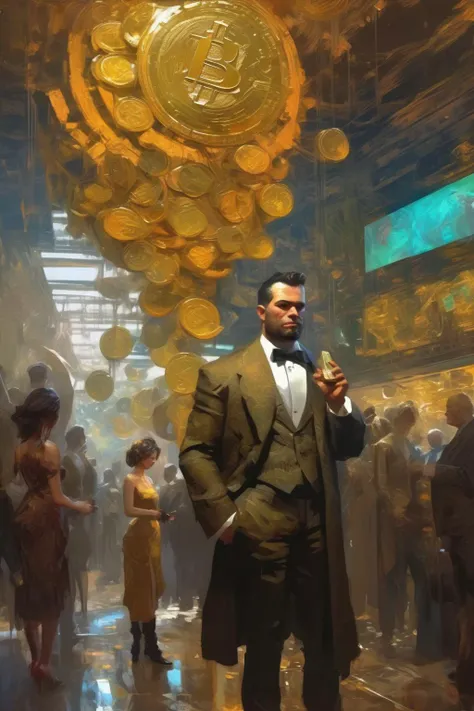 <lora:Craig Mullins Style:1>Craig Mullins Style - crypto season, oil painting with heavy impasto, elegant intricate artstation concept art