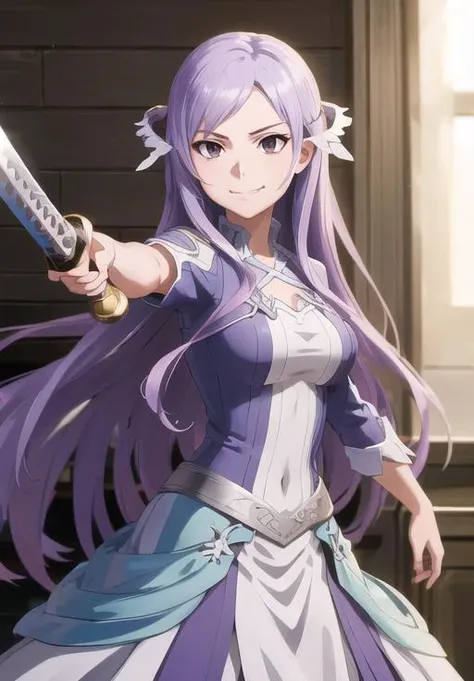 <lora:Quinella_Admin:0.8>, Quinella_Admin, smirk, holding sword, fighting stance,, (acclaimed, alluring, captivating, exciting, gorgeous, striking:1.3), (highly detailed, high quality:1.3)