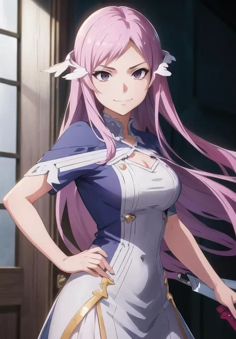 <lora:Quinella_Admin:0.8>, Quinella_Admin, smirk, holding sword, fighting stance,, (acclaimed, alluring, captivating, exciting, gorgeous, striking:1.3), (highly detailed, high quality:1.3)