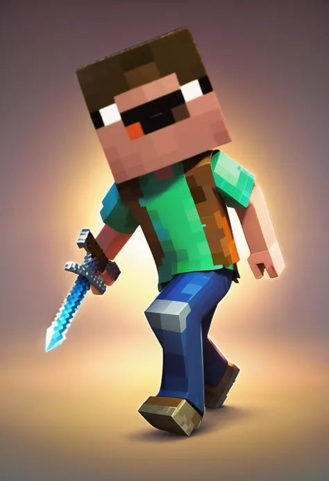 steve from minecraft, square head<lora:sendnoobs-sdxl-adam-e:1>