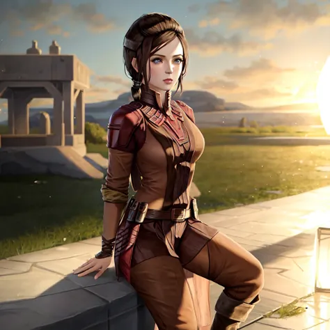 BastilaShan, anime, 1girl, masterpiece, best quality