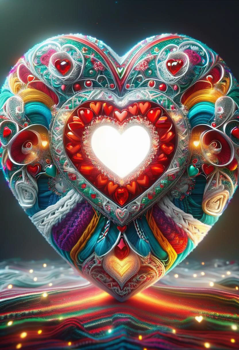 hyper detailed masterpiece, dynamic, awesome quality,DonMSp3ctr4lXL, a heart <lora:DonMSp3ctr4lXL-000008:0.8> <lora:DonMW15pXL:0.6> DonMW15pXL <lora:SDXLChristmasSweater:0.55> ChristmasSweater