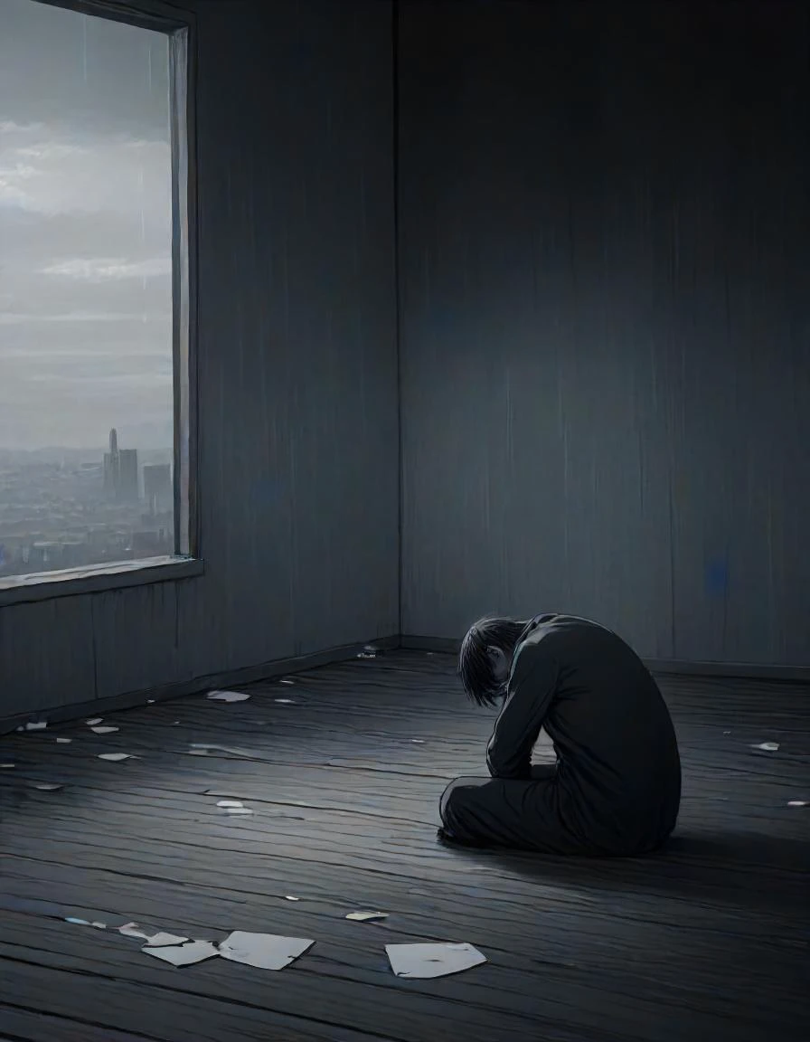 masterpiece, best quality,
depression,lonely, loser, pain, hopelessness, lost, sorrow